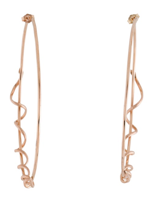Jacquie Aiche 14K Diamond Snake Wrap Hoops