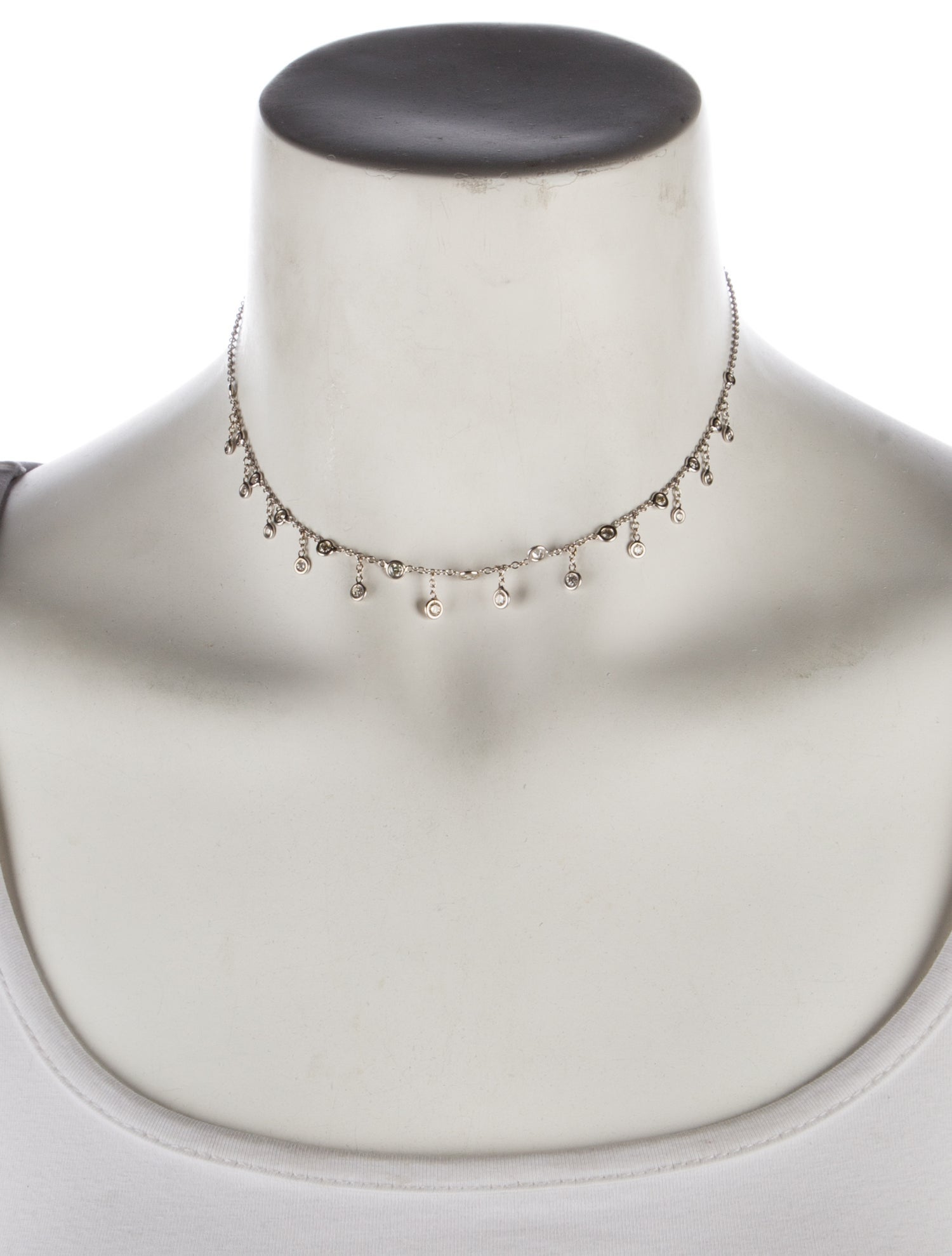 Jacquie Aiche 14K Graduated Large Diamond Shaker Necklace