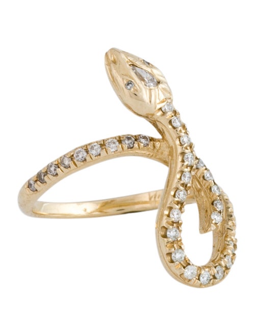 Jacquie Aiche 14K Agatha Snake Ring