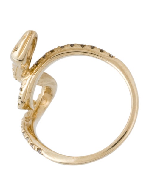 Jacquie Aiche 14K Agatha Snake Ring