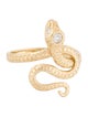 Jacquie Aiche 14K Diamond Snake Ring