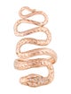Jacquie Aiche 14K Diamond Extra Long Snake Ring