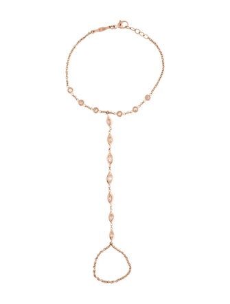 Jacquie Aiche 14K Diamond 7 Marquise Finger Bracelet