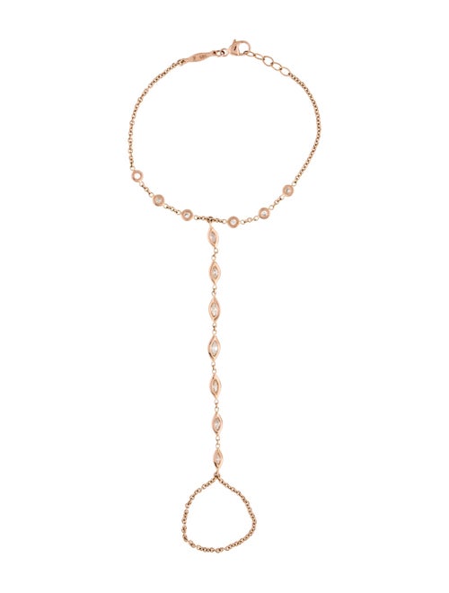 Jacquie Aiche 14K Diamond 7 Marquise Finger Bracelet