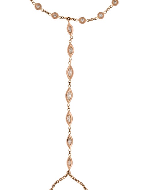 Jacquie Aiche 14K Diamond 7 Marquise Finger Bracelet
