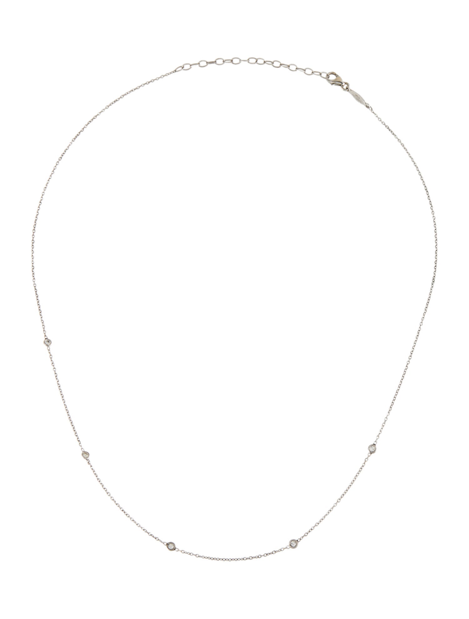 Jacquie Aiche 14K Diamond Spaced Out Choker Necklace