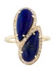 Jacquie Aiche 14K Lapis Lazuli & Diamond Cocktail Ring