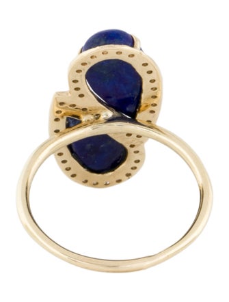 Jacquie Aiche 14K Lapis Lazuli & Diamond Cocktail Ring