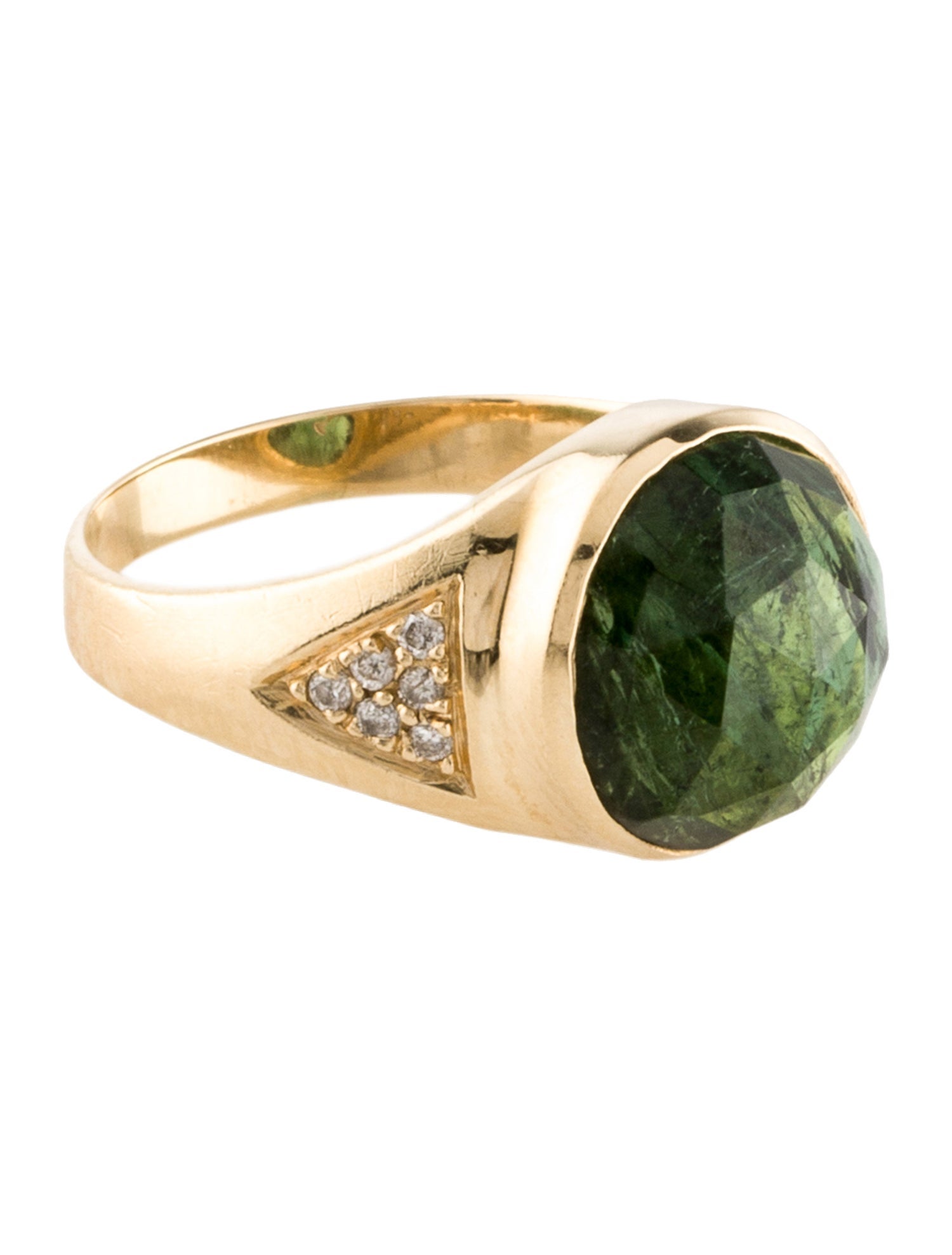 Jacquie Aiche 14K Tourmaline & Diamond Cocktail Ring