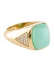 Jacquie Aiche 14K 4.50ct Chalcedony & Diamond Cocktail Ring