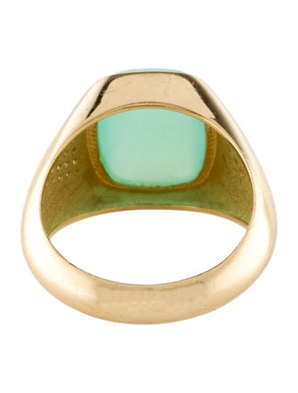 Jacquie Aiche 14K 4.50ct Chalcedony & Diamond Cocktail Ring