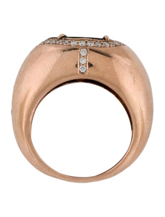 Jacquie Aiche 14K Chalcedony Druzy & Diamond Cocktail RIng