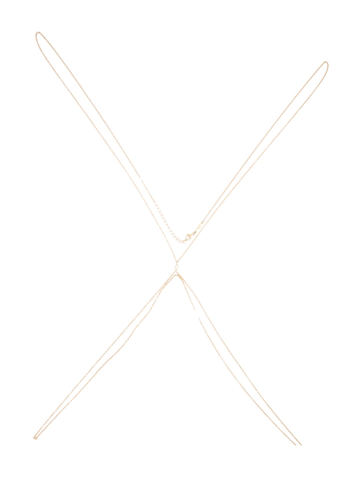 Jacquie Aiche 14K Diamond 1 Bezel Body Chain