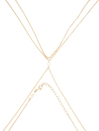 Jacquie Aiche 14K Diamond 1 Bezel Body Chain