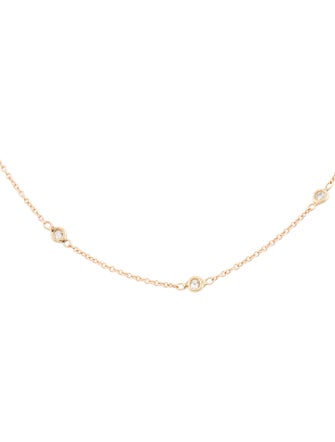 Jacquie Aiche 14K Diamond Spaced Out Station Necklace