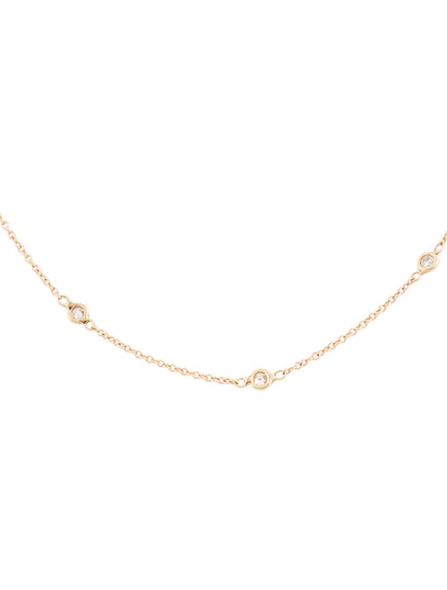 Jacquie Aiche 14K Diamond Spaced Out Station Necklace