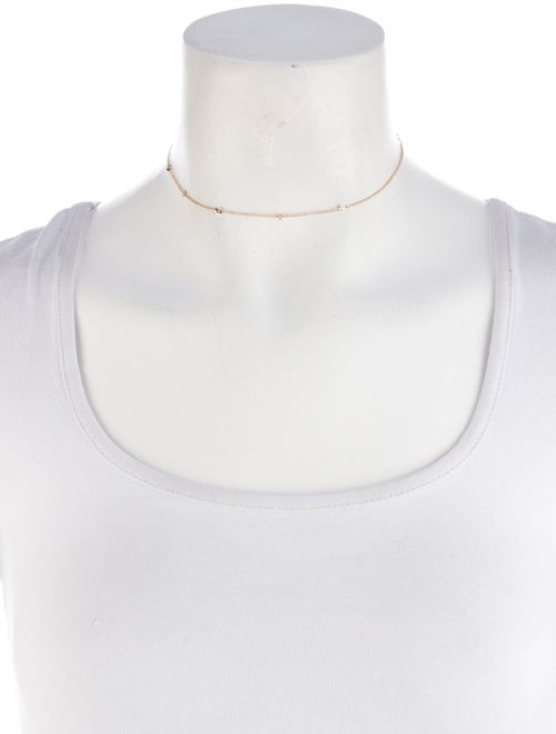 Jacquie Aiche 14K Diamond Spaced Out Station Necklace