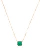 Jacquie Aiche 14K 3.02ct Emerald & Diamond Pendant Necklace
