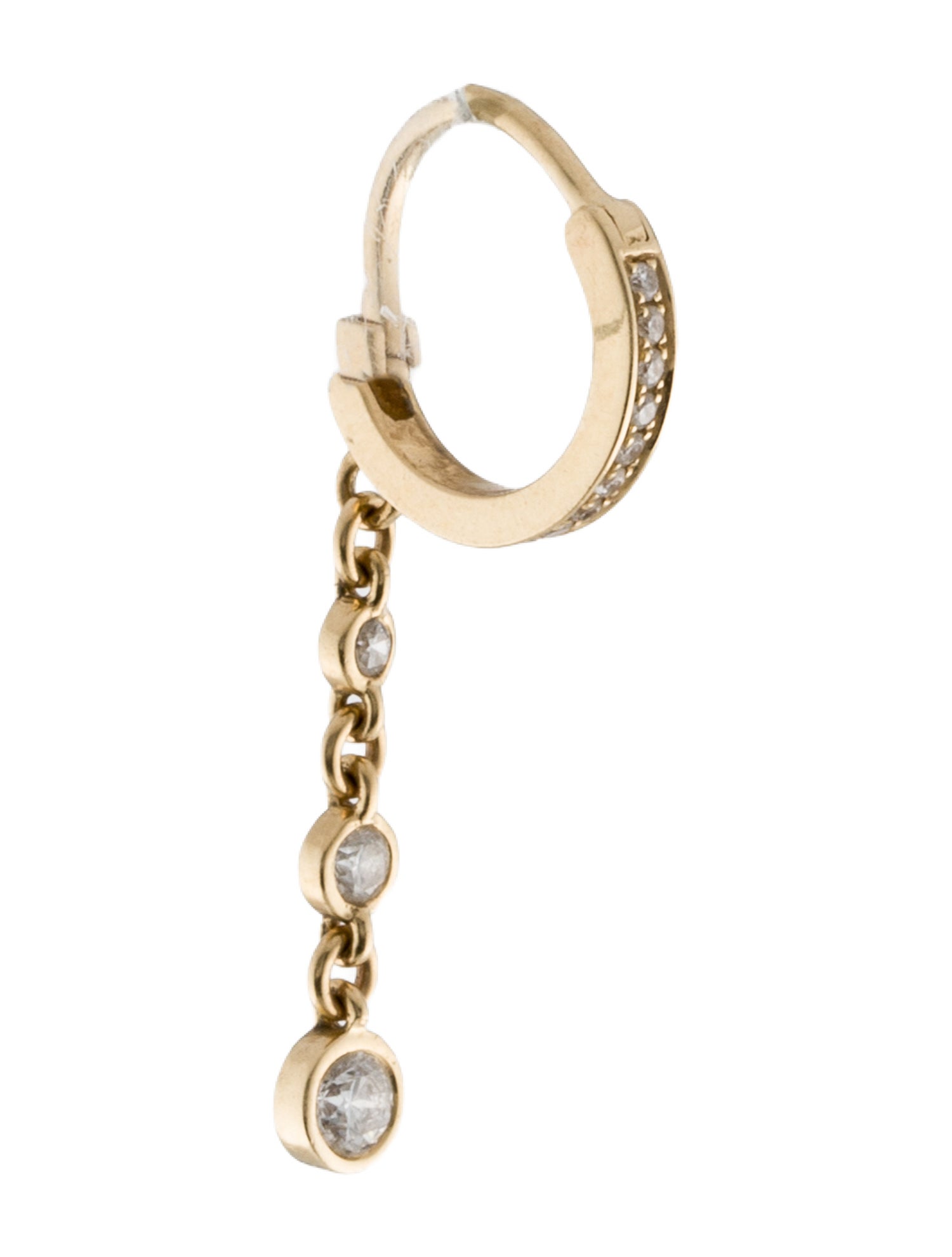 Jacquie Aiche 14K Diamond Drop Single Earring