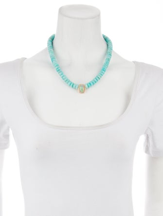Jacquie Aiche 14K Diamond, Opal & Amazonite Beaded Pendant Necklace