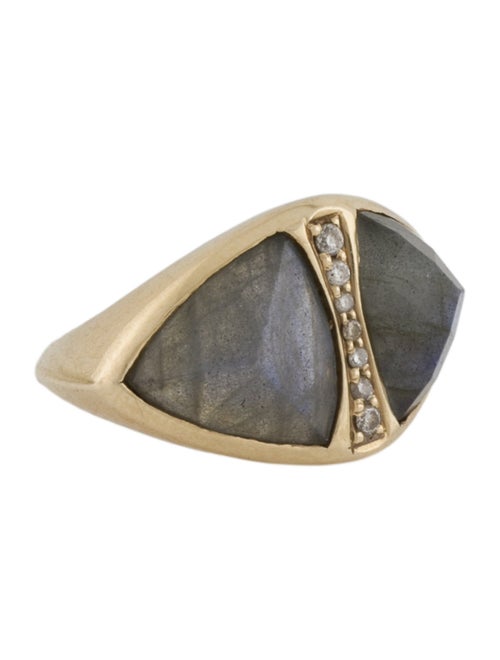 Jacquie Aiche 14K Labradorite & Diamond Cocktail Ring