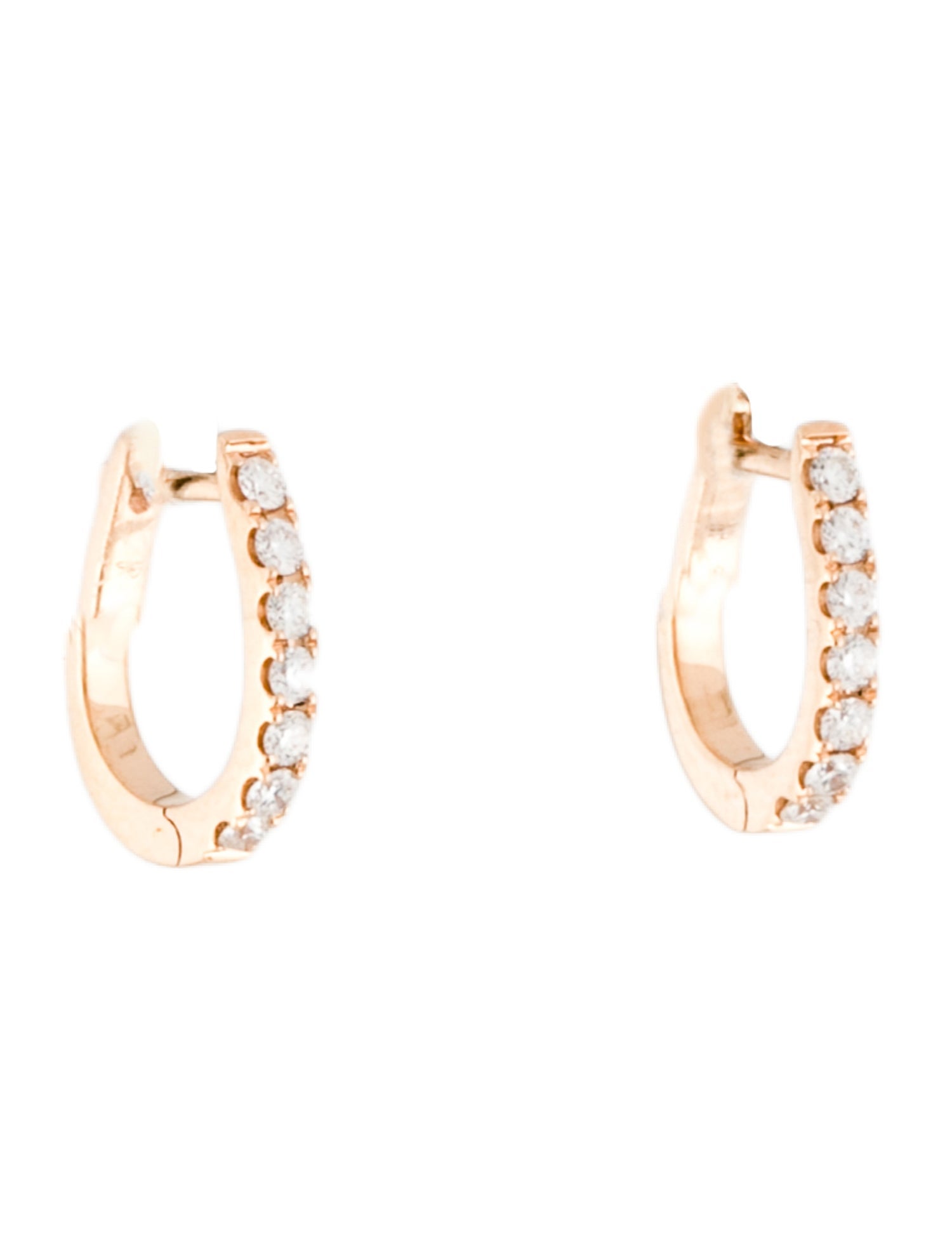 Jacquie Aiche 14K Diamond Huggie Hoops