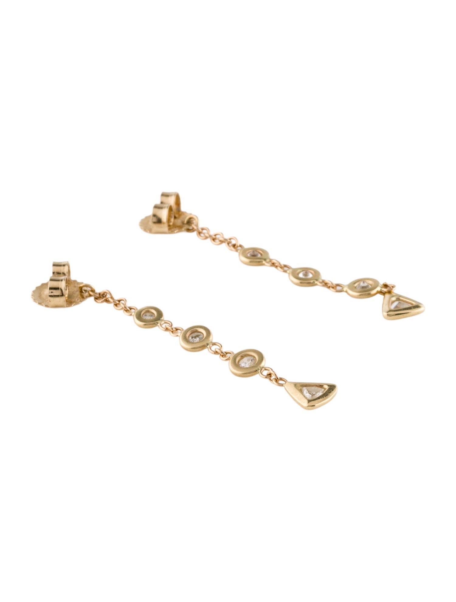 Jacquie Aiche 14K Diamond Trillion Earring Back Enhancers
