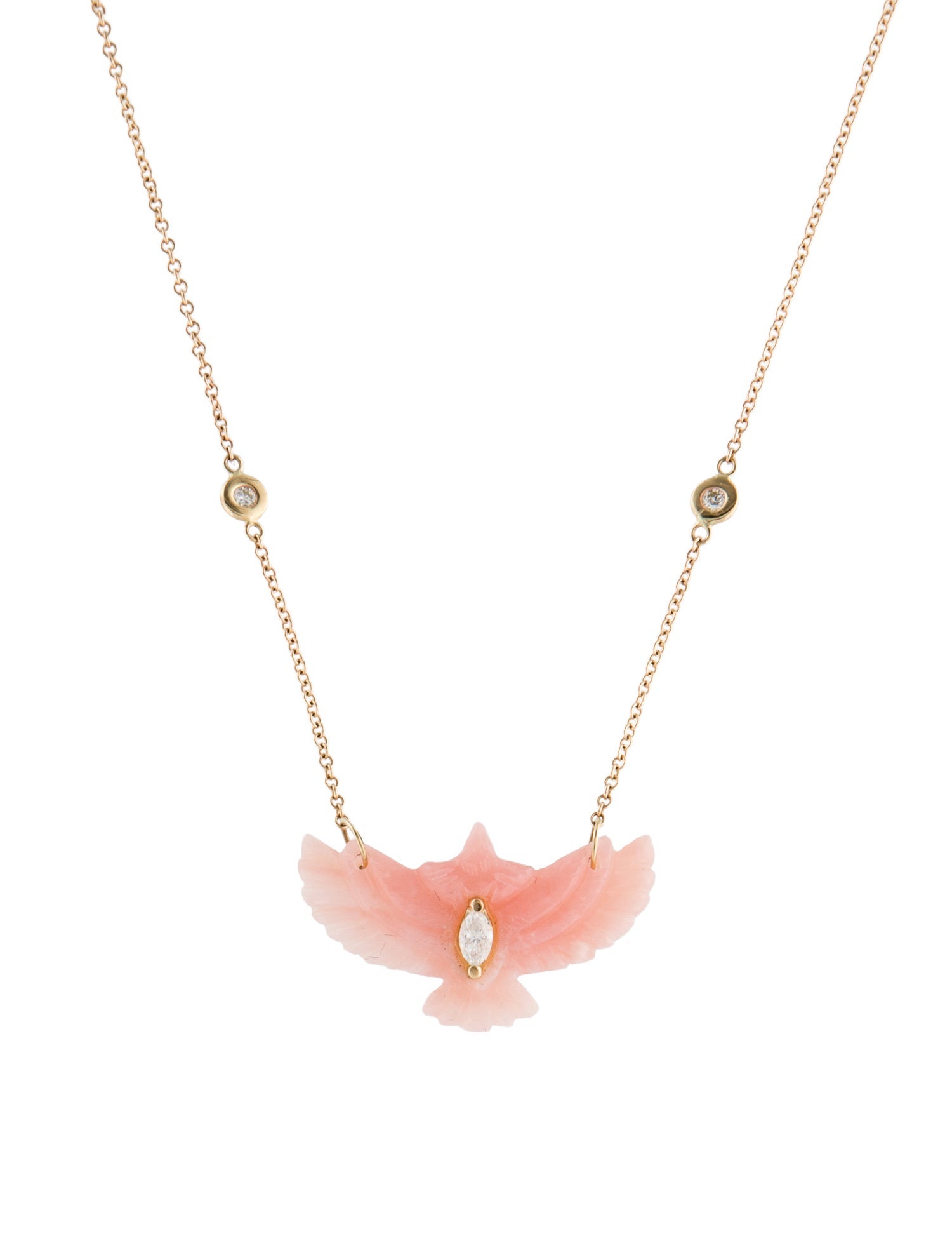 Jacquie Aiche 14K Opal & Diamond Thunderbird Pendant Necklace