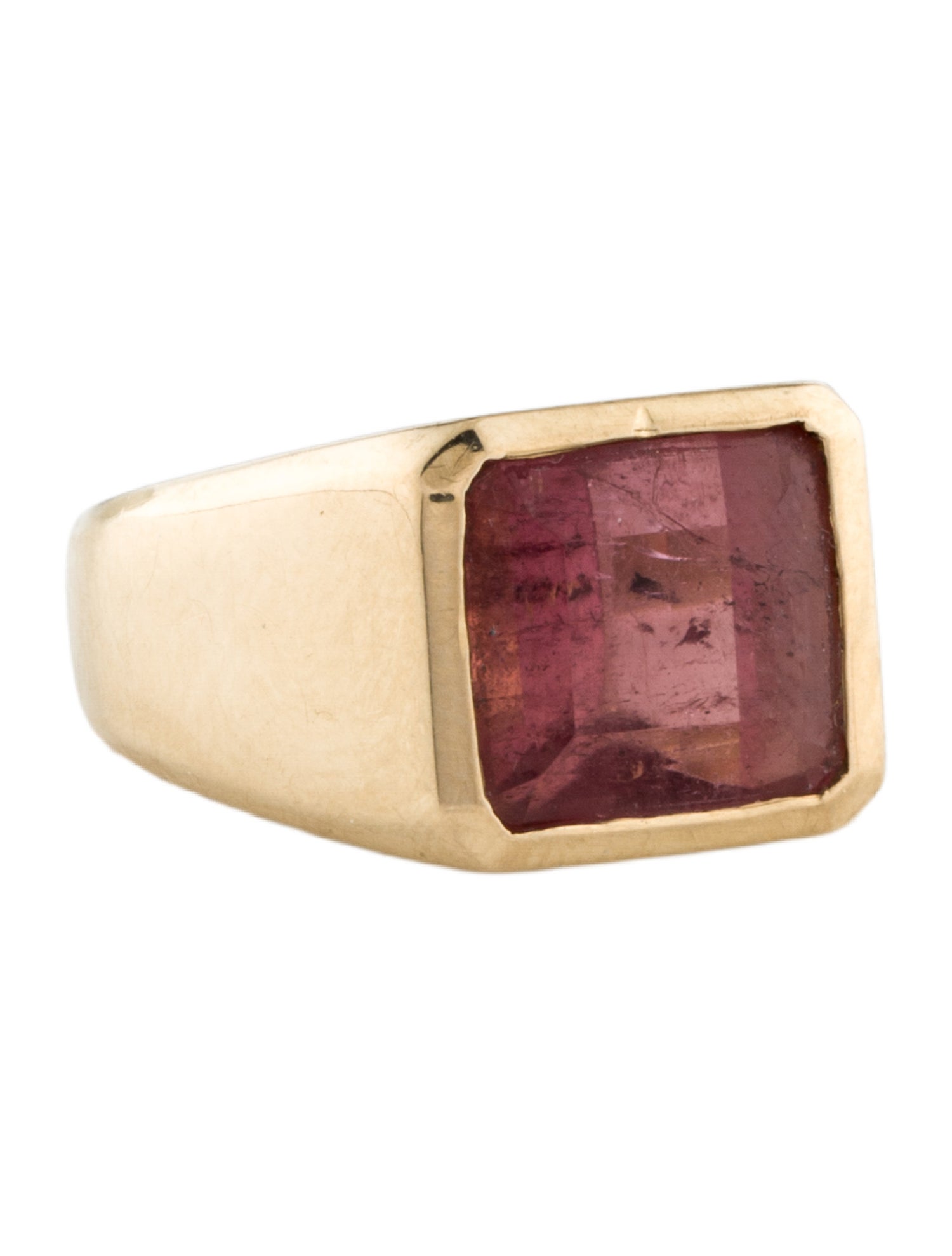 Jacquie Aiche 14K 4.58ct Tourmaline Midi Signet Ring