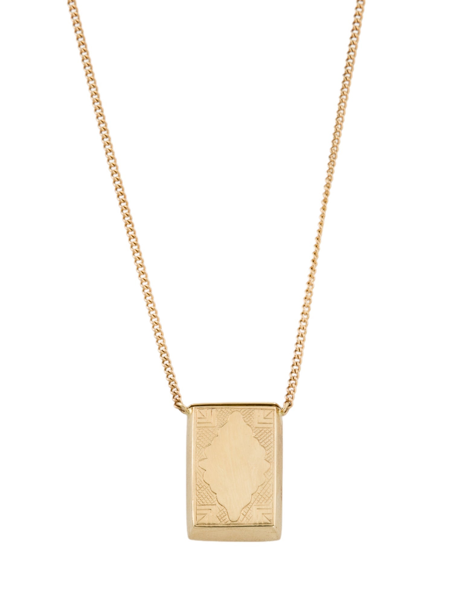 Jacquie Aiche 14K Prayer Box Pendant Necklace