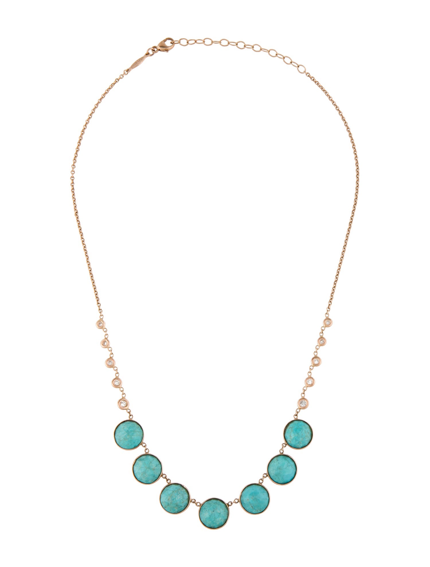 Jacquie Aiche 14K Turquoise & Diamond Collar Necklace