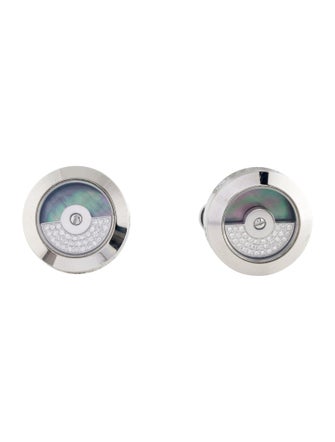 Jacob & Co. Mother Of Pearl & Diamond Rotor Cufflinks