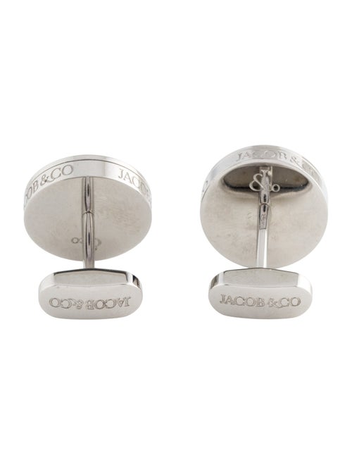 Jacob & Co. Mother Of Pearl & Diamond Rotor Cufflinks