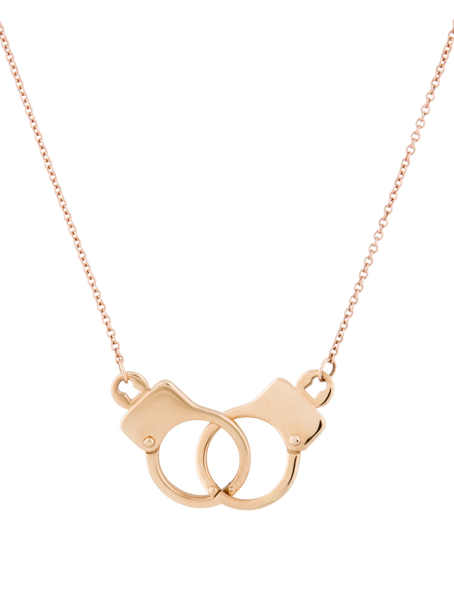 Jacob & Co. 18K Love Lockdown Interlocking Necklace
