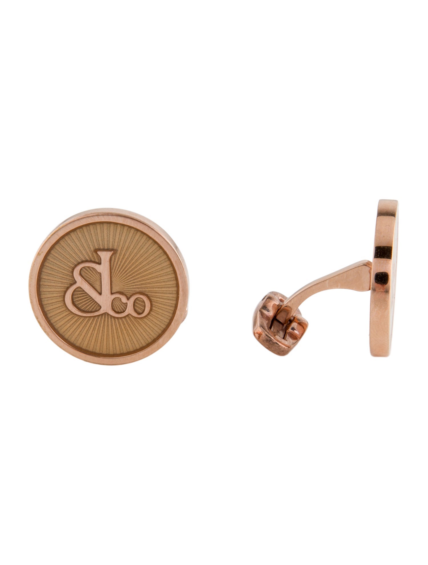Jacob & Co. Enamel Logo Cufflinks