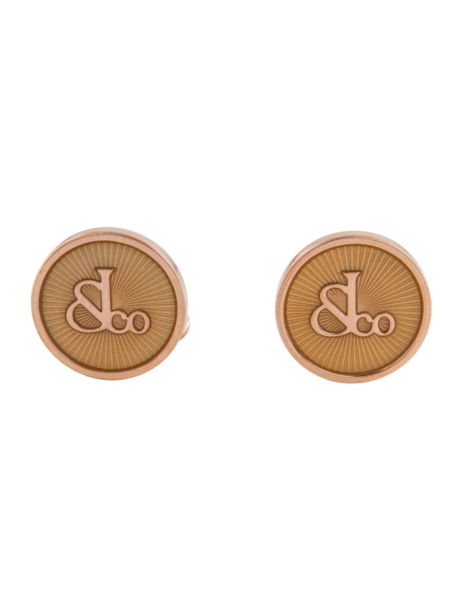 Jacob & Co. Enamel Logo Cufflinks