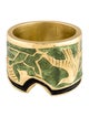 Jaclyn Davidson Enamel Carved Band