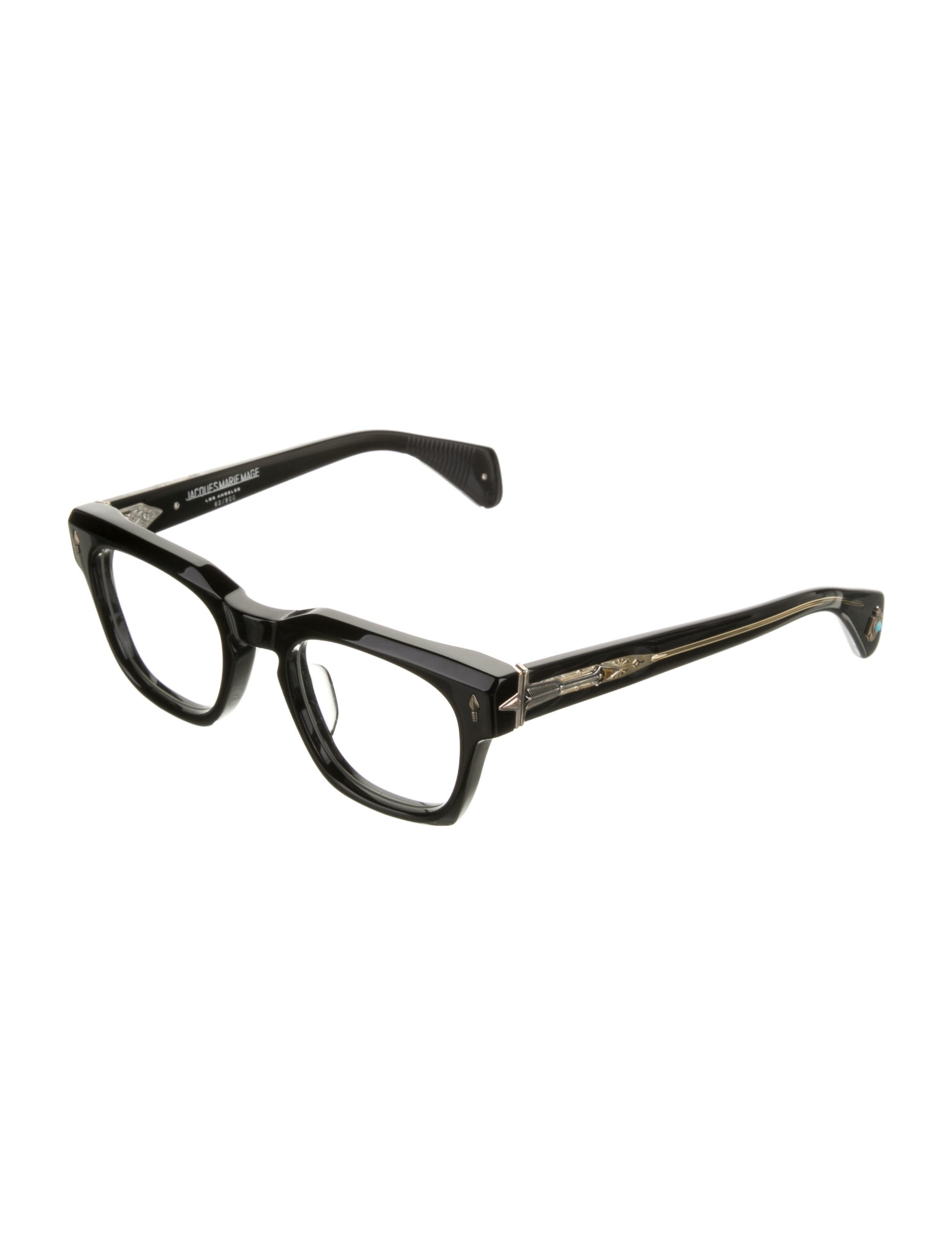 Jacques Marie Mage Rawlins Square Eyeglasses Black Eyeglasses, Accessories JACMA20787 The