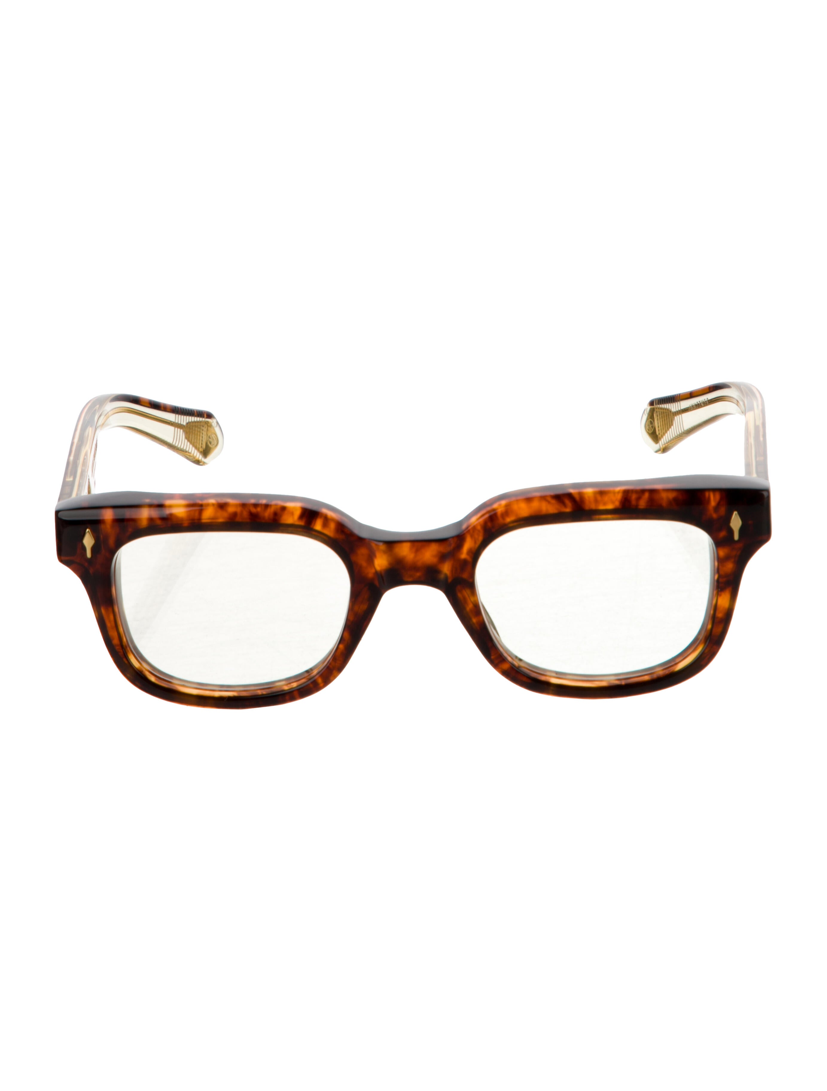 Jacques Marie Mage Stewart Square Eyeglasses
