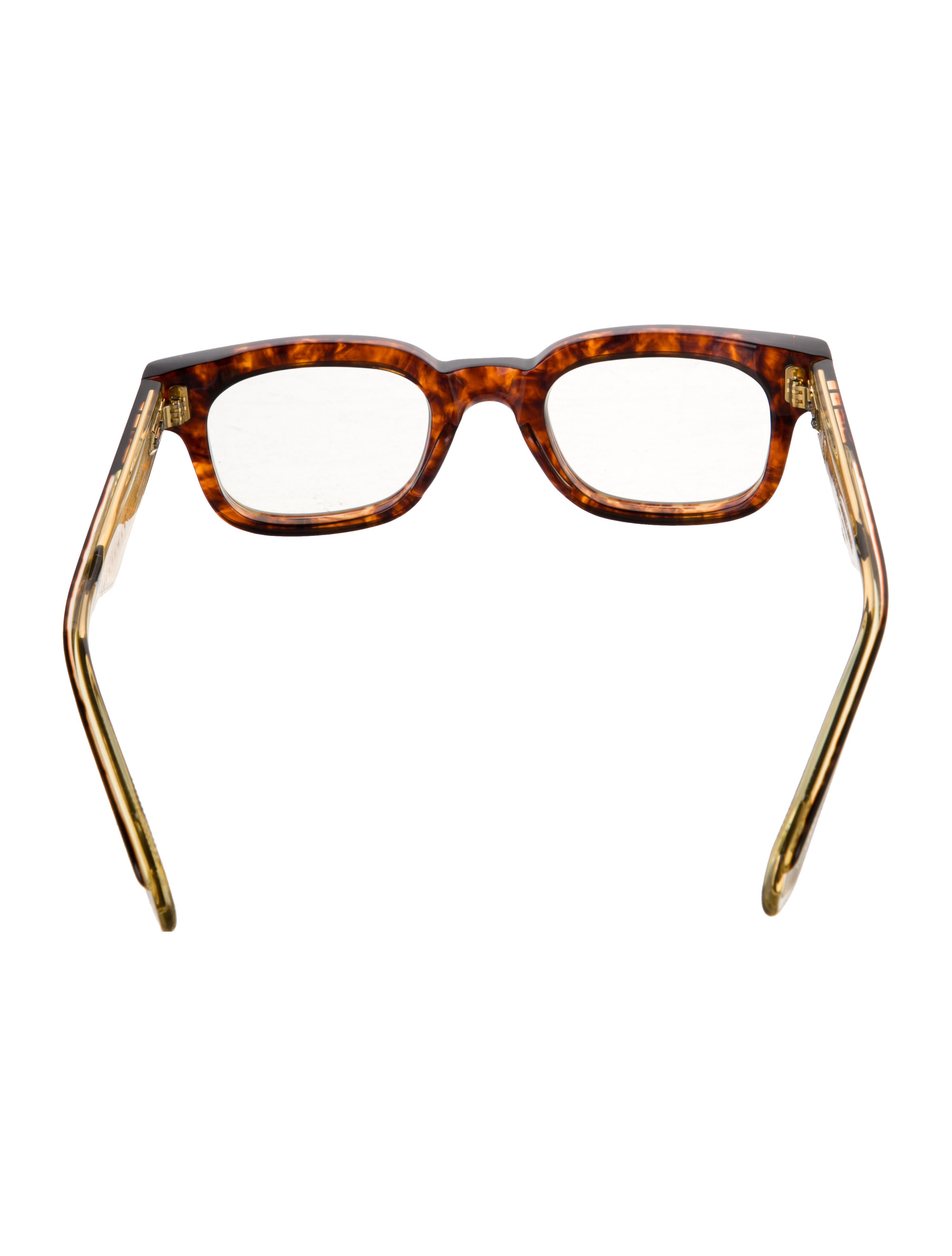 Jacques Marie Mage Stewart Square Eyeglasses