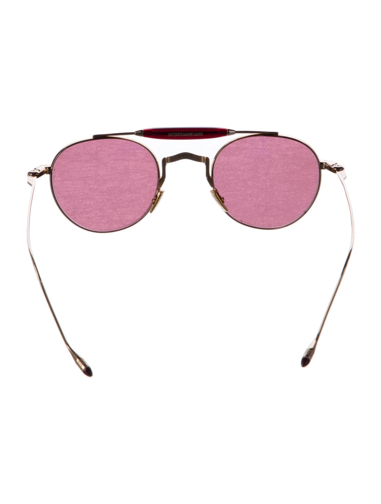 Jacques Marie Mage Aviator Tinted Sunglasses