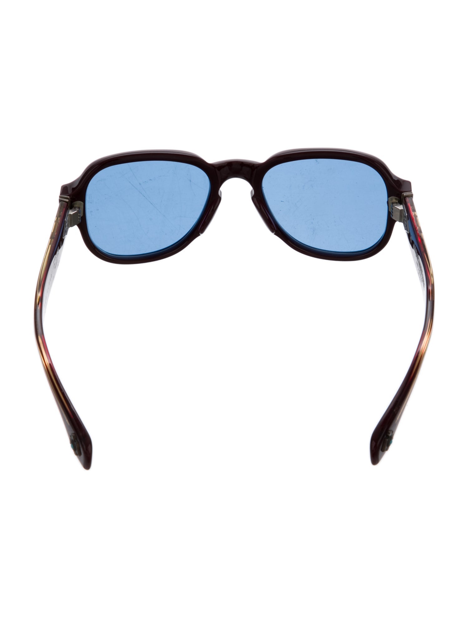 Jacques Marie Mage Red Cloud Square Sunglasses