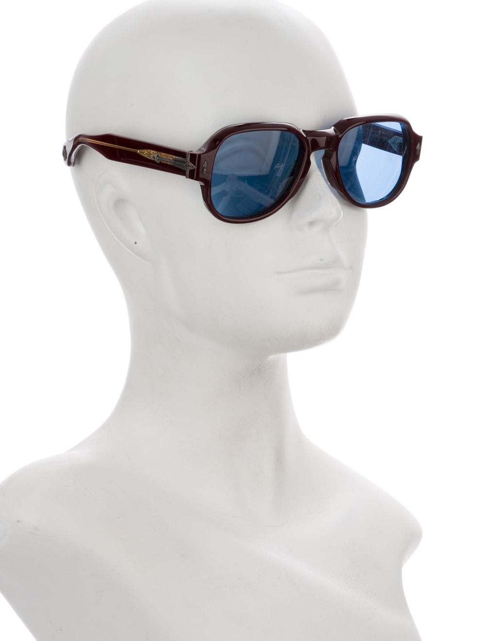 Jacques Marie Mage Red Cloud Square Sunglasses - image 3