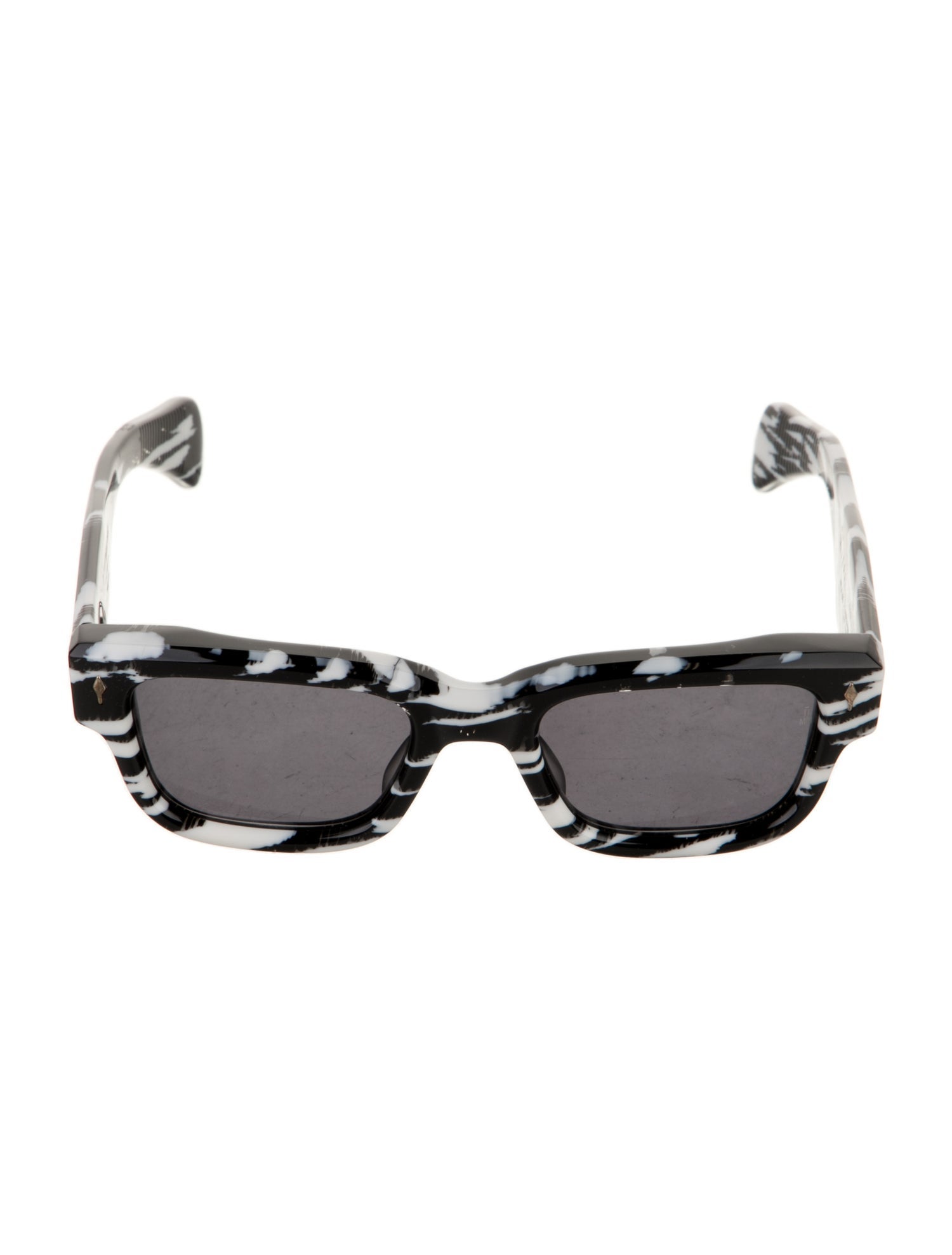 Jacques Marie Mage JEFF zebra Wayfarer Sunglasses