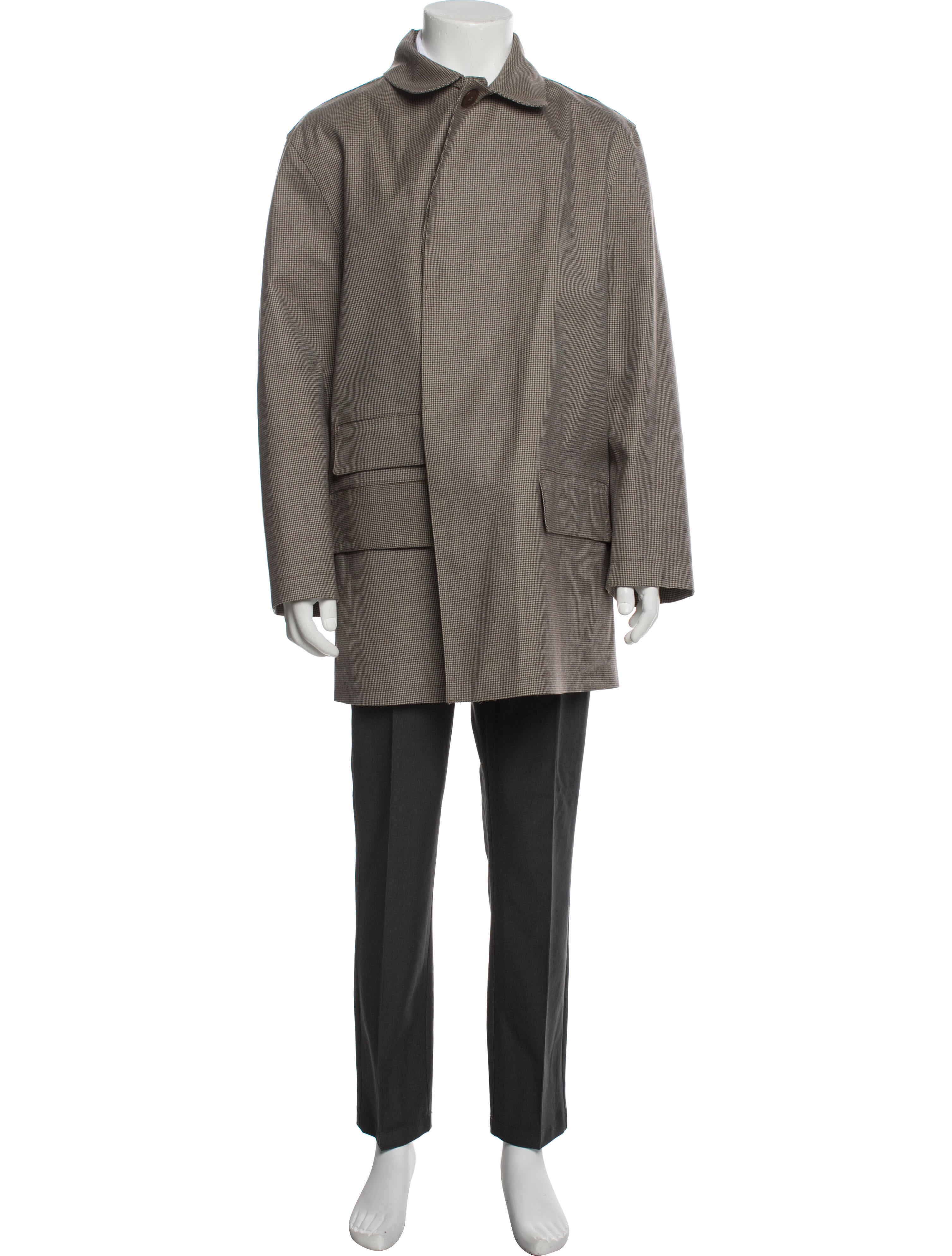 Jay Kos Houndstooth Print Parka