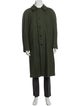 Jay Kos Wool Plaid Print Overcoat