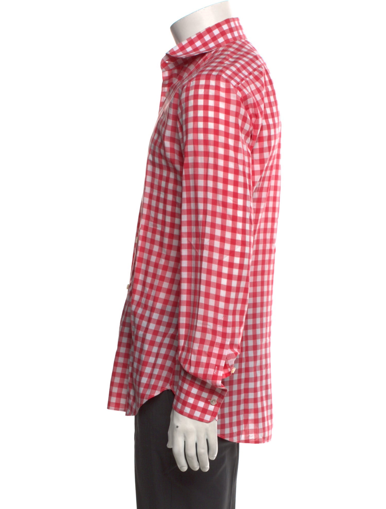 Jay Kos Plaid Print Long Sleeve Shirt