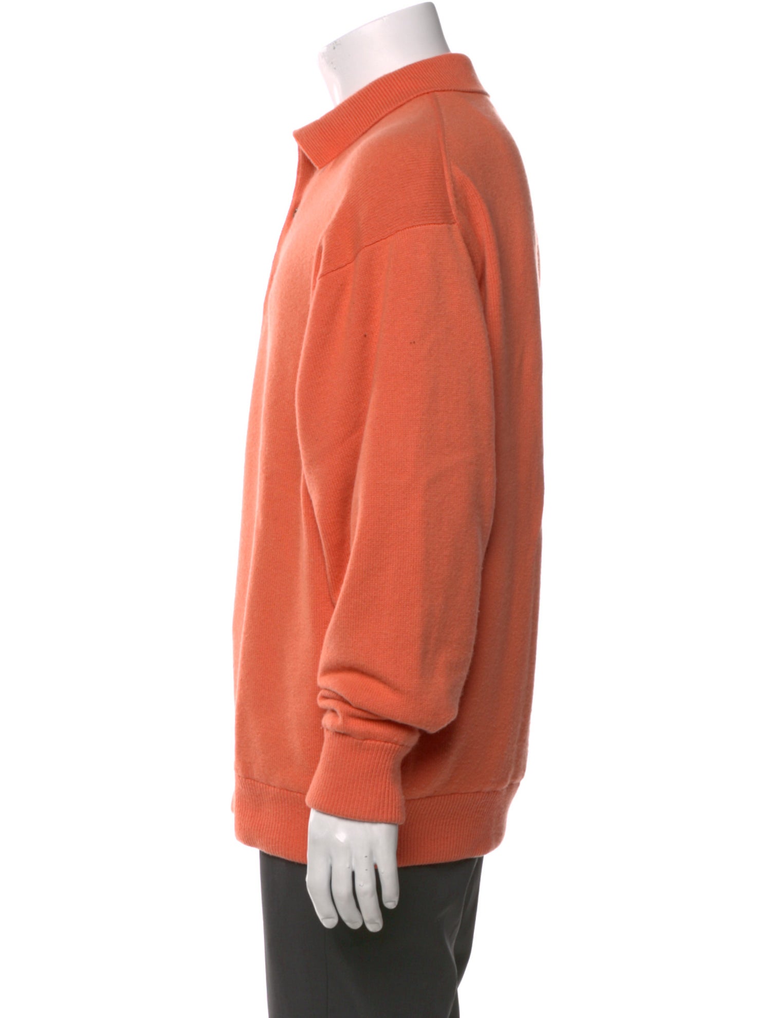 Jay Kos Cashmere Mock Neck Polo Sweater