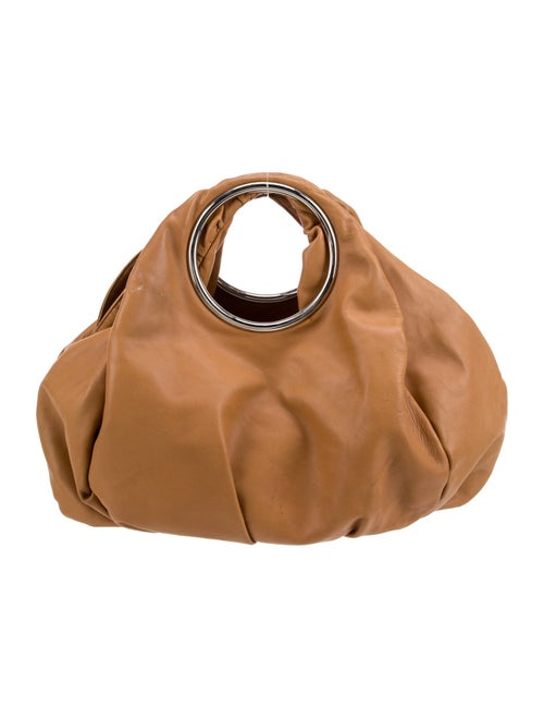 Jane August Leather Top Handle Bag