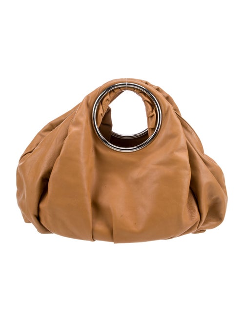 Jane August Leather Top Handle Bag